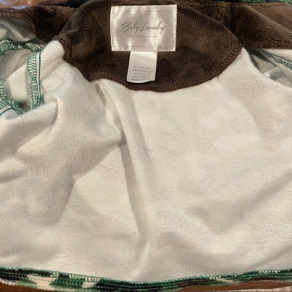 Baby Laundry 6-12 M Minky Full Zip Jacket & Hat Set - Picture 4 of 10